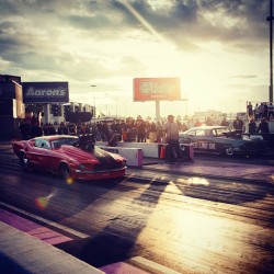 thespeedhunters:  Our ears are still bleeding after a long day of heads-up racing! #headsup #prostreet #1320 #dragracing #maximumattack photo by @seanklingelhoefer / on Instagram http://instagr.am/p/SKjQz_tuZH/ 