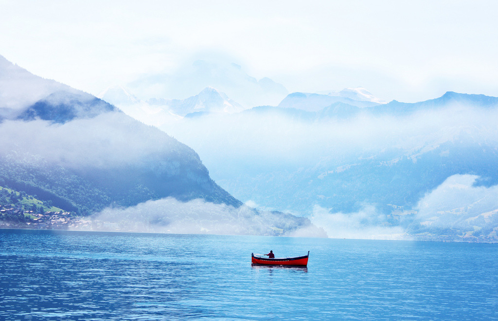 definitelydope:  he was fishing in the middle of Matchimanito (by AmyJanelle) 