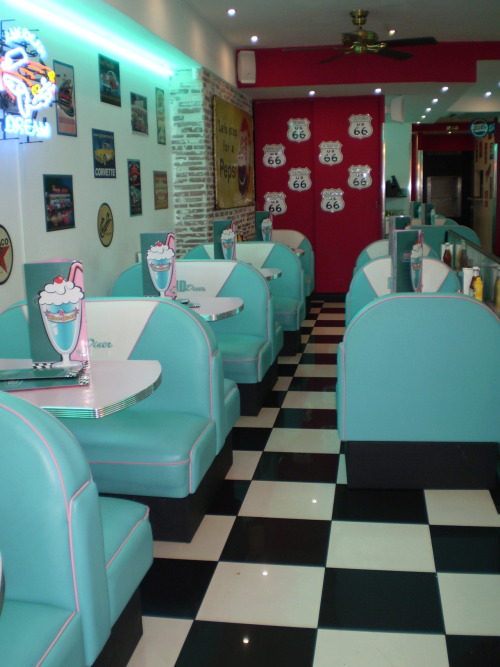   An American diner, Paris.  