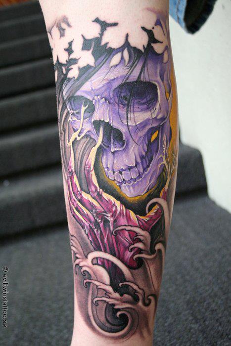 tatt00edpe0ple:
“ Johann Finne’
”
Love this tattoo! The detail on the skull kicks ass.