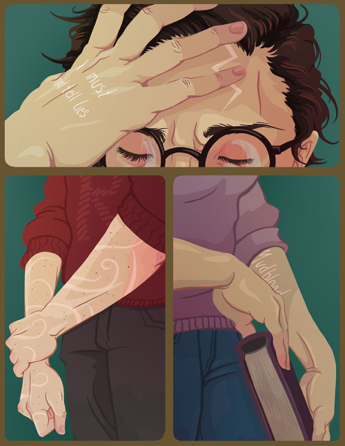 thehpalliance:dakotaaaa:The Trio, and the scars they got along the way.~Man, every time I finish the