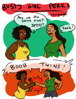 bustygirlcomics:  Bosom Buddies.