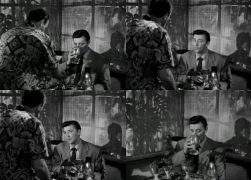 oldfilmsflicker:  oldfilmsflicker: Waiter: Here you are, sir.Dr. Jeff Cameron: These things are like water!Waiter: They creep up on you.Dr. Jeff Cameron: Bring me a couple more.Waiter: But, sir, you have four and we are only allowed two to a customer.Dr.