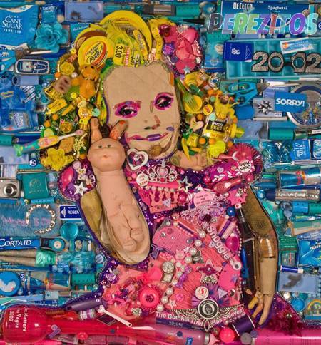 Honey boo Boo child made out of trash by Jason Mecier. Oh the irony.