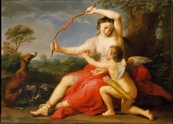 centuriespast:  Diana and Cupid Pompeo Batoni (Italian, Lucca 1708–1787 Rome) Date: 1761 The Metropolitan Museum of Art 