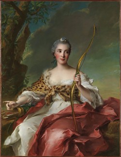 centuriespast:  Madame de Maison-Rouge as Diana Jean Marc Nattier (French, Paris 1685–1766 Paris) Date: 1756 The Metropolitan Museum of Art 