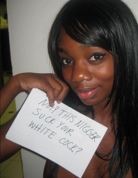 racialplayground:  Only after I’ve pulled it out of your dirty shit hole.