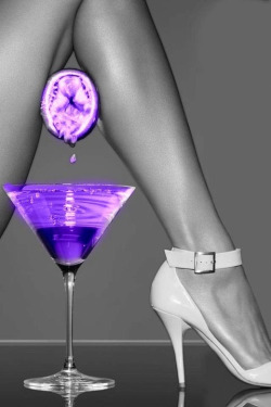 erochic:  Un dernier petit cocktail …  its all purple :D