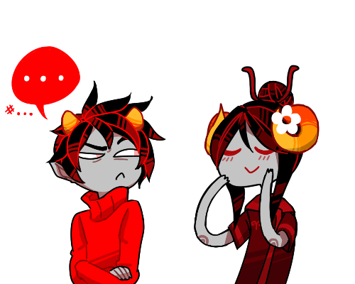 ducksinthehat:  cakeparadox:   ハハハ！ じゃね、オタク。  damara is pretty much the best of the beforus trolls oh wow even though hussie just uses google translate, i’m extremely against it so i included accurate translations so everyone
