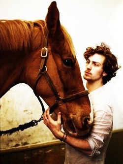 OMG Aaron Johnson as Vronsky in Anna Karenina.