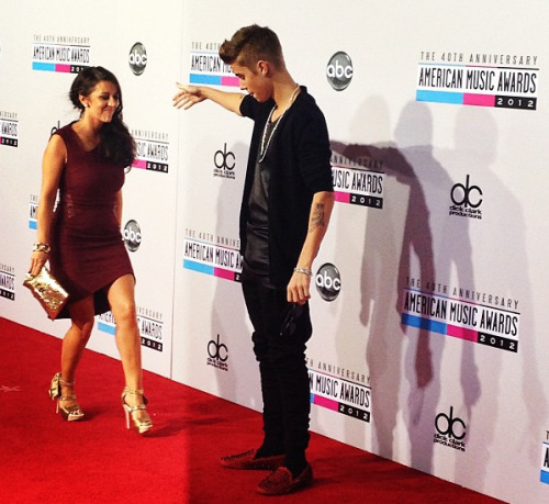 Porn photo jbnewss:  Justin with Pattie on the red carpet.