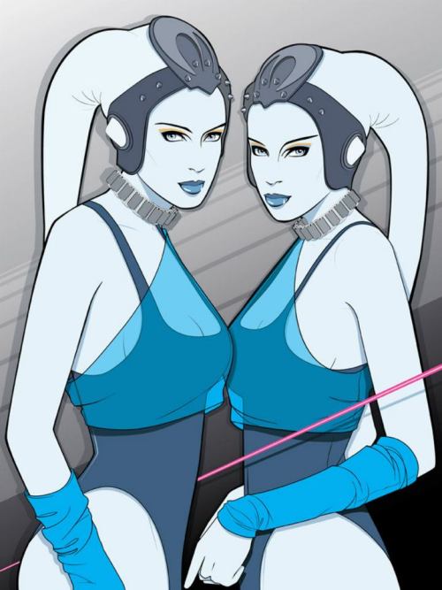 Porn Pics xombiedirge:  Star Wars Ladies by Craig