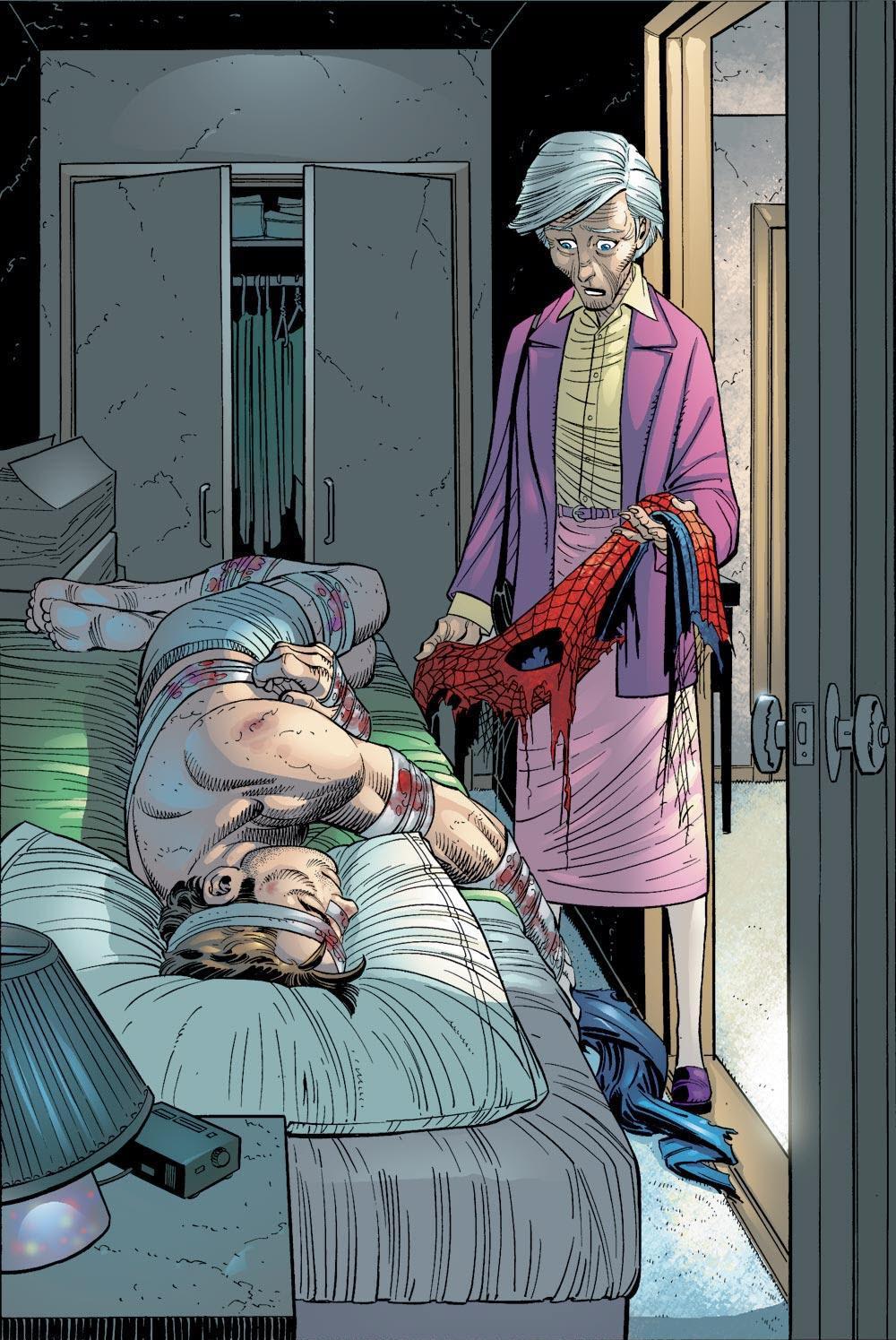 areyoutryingtodeduceme:  In which Aunt May is shocked to find Peter living in the