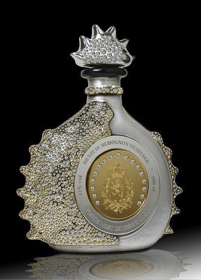 Henri IV Dudognon Heritage Cognac Grande ChampagneHenry IV comes in a crystal bottle dipped in 24K y