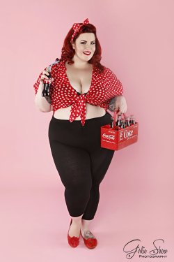 hedwig11:  itsgirlgerm:  tessmunster:  holdonihearsomebodycomin:  tonialforehead:  tessmunster:  New photo by Girlie Show Pinups MUA by Tony Kougar Curves &amp; Coca Cola..what’s not to love? ;)  she is so beautiful…  Nothing wrong with curves, but