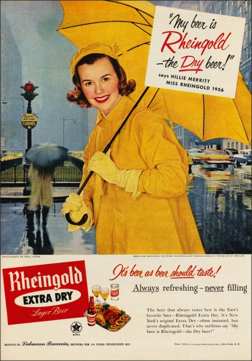Miss Rheingold Hillie Merritt,1956Rheingold Beer