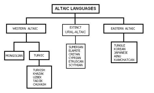 Altaic Language TreeWait - Mongolian is related to Turkish and Kamchatcan?! Би ойлгохгүй байна&helli