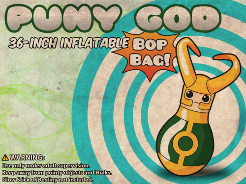 Loki Puny God Bop Bag by rycz