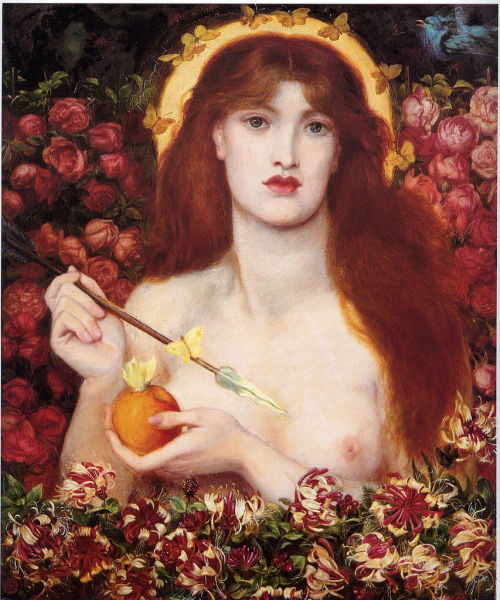 pre-raphaelisme:Venus Verticordia by Dante Gabriel Rossetti