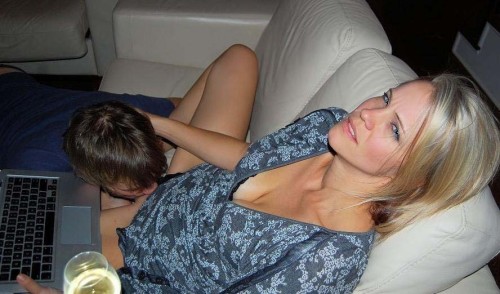 See?  I told you my husband would lick me out after you fucked me.  He’ll do whatever I tell him.  He’s so obedient.
