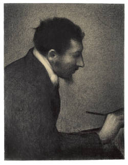 Seurat’s study of his friend the artist