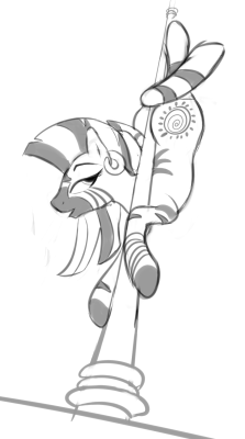 Doodled up a Zecora last night ..This&rsquo;d actually make a nice print maybe, who knows