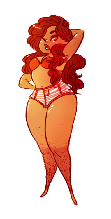 isthatwhatyoumint: like AGES ago i said i was going to draw tons of bodacious babes for no shave nov