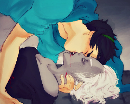 missvanillamilkshake:  no update art here, only beta kids canonically smooching.