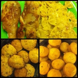 Typical Dinner With My Babybro @Sivarthonnick #Pasta #Chicken #Cookies #Muffins #Fatass