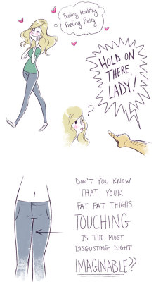 healthtay:  Moral of the story: Your thighs are fine.  Work it, ladies. You’re all gorgeous 