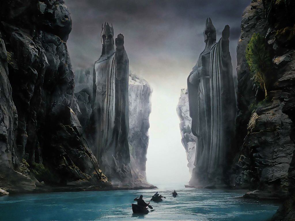 The Gates of Argonath ~ Lord of the Rings