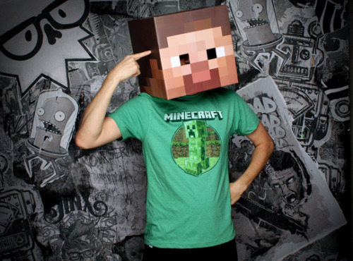 copiouslygeeky:Minecraft MasksAvailable at ThinkGeek