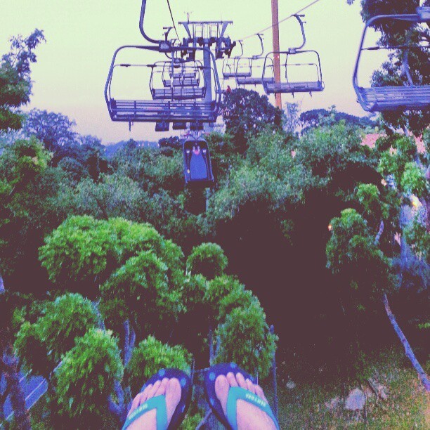 heartboxx:  up up here we go #skytram #skyride #luge #sentosa