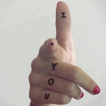 Belle lettre d'amour. I love you&hellip;