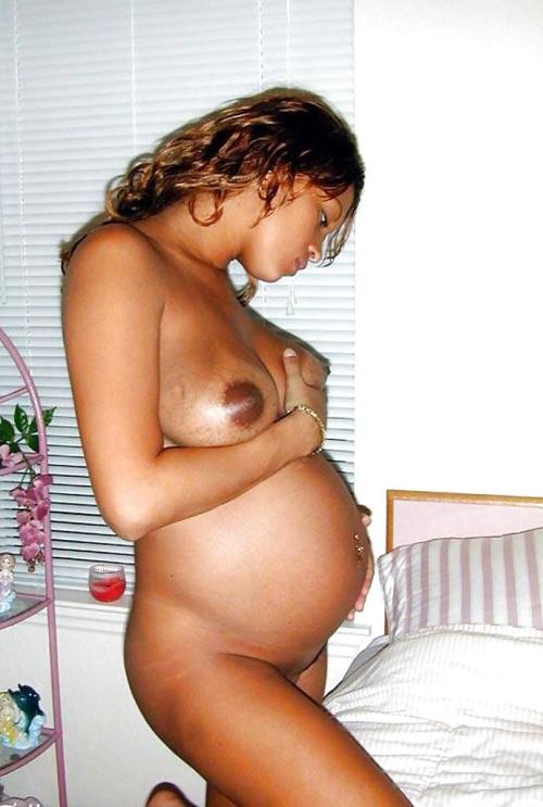 Black ebony nude pregnant women