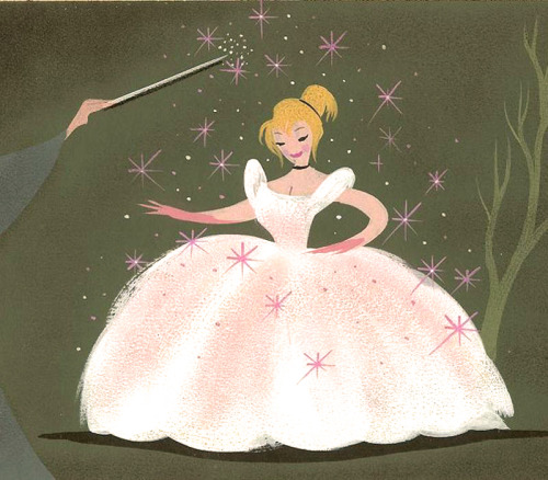 mydollyaviana:  Cinderella concept art by Mary Blair vs. completed scenes 