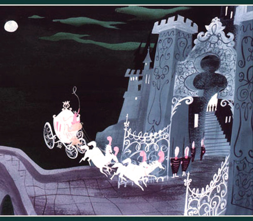 mydollyaviana:  Cinderella concept art by Mary Blair vs. completed scenes 