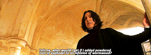 irrefutablegentleman:  keyofmgy:  tomhiddles: The first thing Snape asks Harry is “Potter! What would I get if I added powdered root of asphodel to an infusion of wormwood?” According to Victorian Flower Language, asphodel is a type of lily meaning