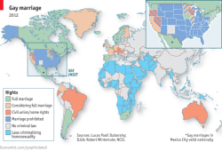 mapsontheweb:  Gay marriage in the world 