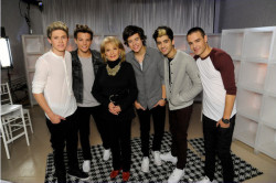 paulways-watching-1d:  One Direction made Barbra Walters ‘10 most fascinating people’ list and have filmed a segment for the 90 minute special that will air on the 10 people she finds most fascinating. The special will air December 12 at 9:30pm.