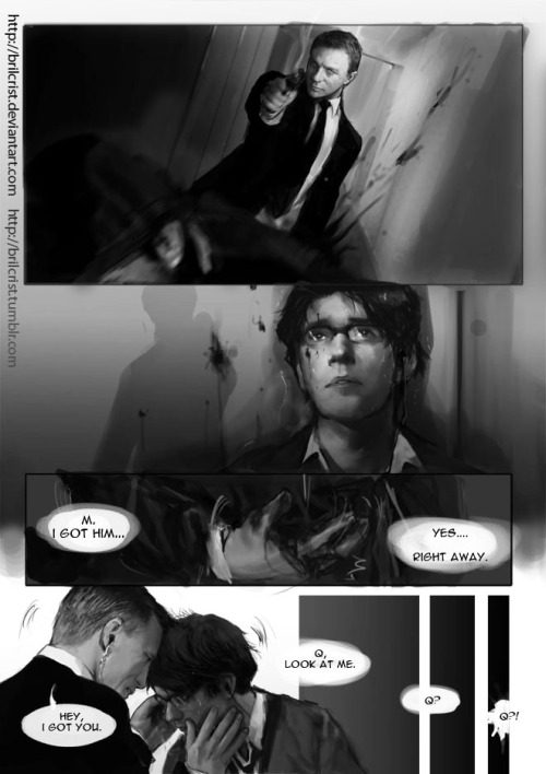 professorfangirl: mallamun: brilcrist: 00Q comic part 02  go here for ==&gt; first part ok,