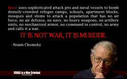 socialismartnature:  Noam Chomsky: “Israel