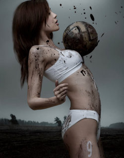 Dirty soccer babe