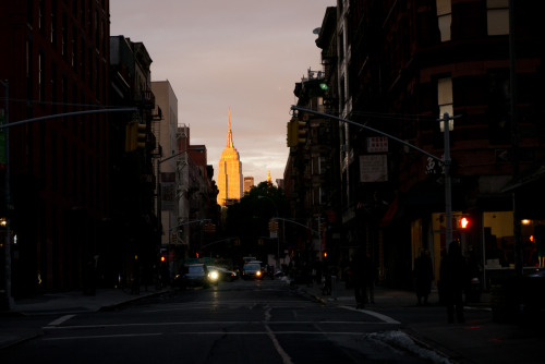 terrysdiary:  Empire state from Mott Street.