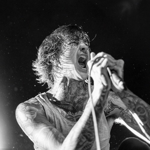 elmakias:  Live image of Mitch Lucker. Only one week left to purchase a print & support Kenadee: prints.adamelmakias.com #mitchlucker #suicidesilence