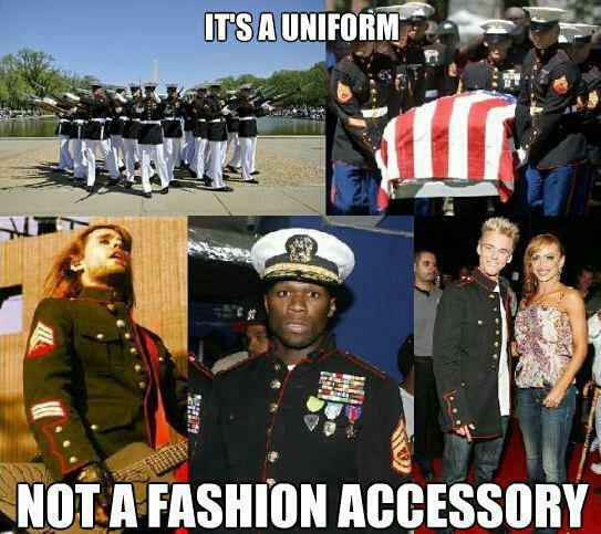 menudomornings:  If you haven’t given up anything to EARN this uniform, then you