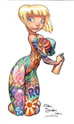 cooraoo:  Chris Sanders-Graffiti Girl 