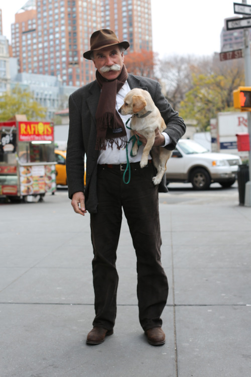 humansofnewyork: BREAKING NEWS: Hyper-masculine, perfectly-groomed mystery man complements epic must