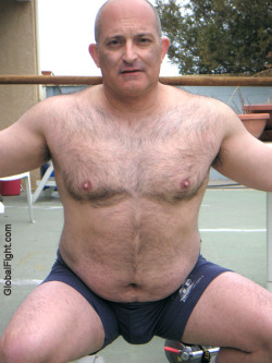 wrestlerswrestlingphotos:  huge bald man