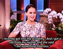 jenniferlawrencedaily:   Jennifer Lawrence on Ellen  